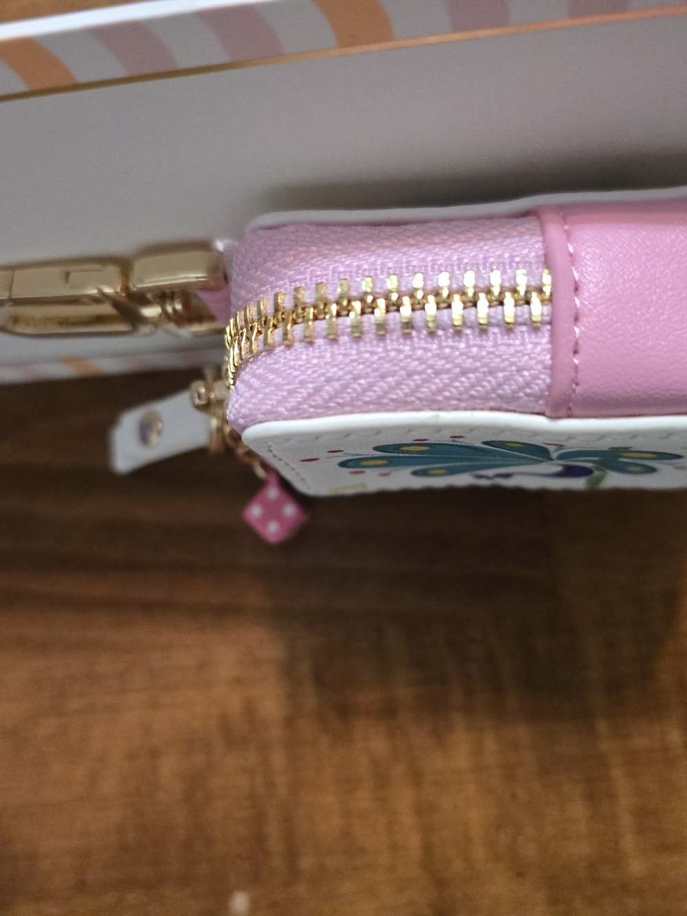 Piper K Pink Peacock Bag Charm & Key Chain - Picture 4 of 5